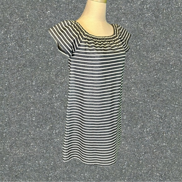 Madewell ‘Striped Melody Off-The-Shoulder Mini Dress’ in Black & White Size S - Picture 14 of 14